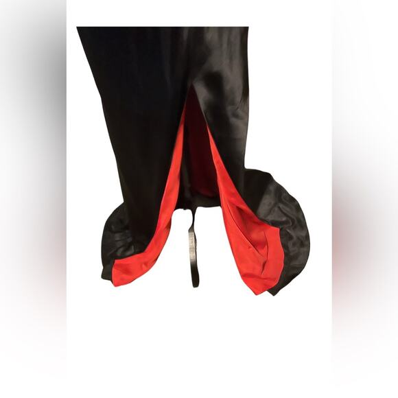 Alfred Angelo Disney Gown Size 12 Red & Black Satin Beaded Dress NWT - Picture 5 of 16